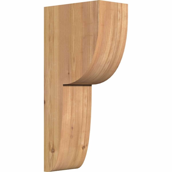 Ekena Millwork Crestline Smooth Corbel, Western Red Cedar, 5 1/2"W x 10"D x 22"H COR06X10X22CRE00SWR - main